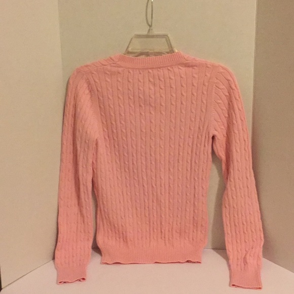 Pink Merona V-Neck Cable Sweater - Picture 4 of 4